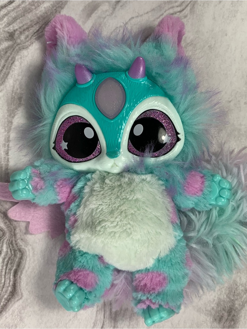 Magic Mixies Blue 8” Interactive Plush Pet Doll